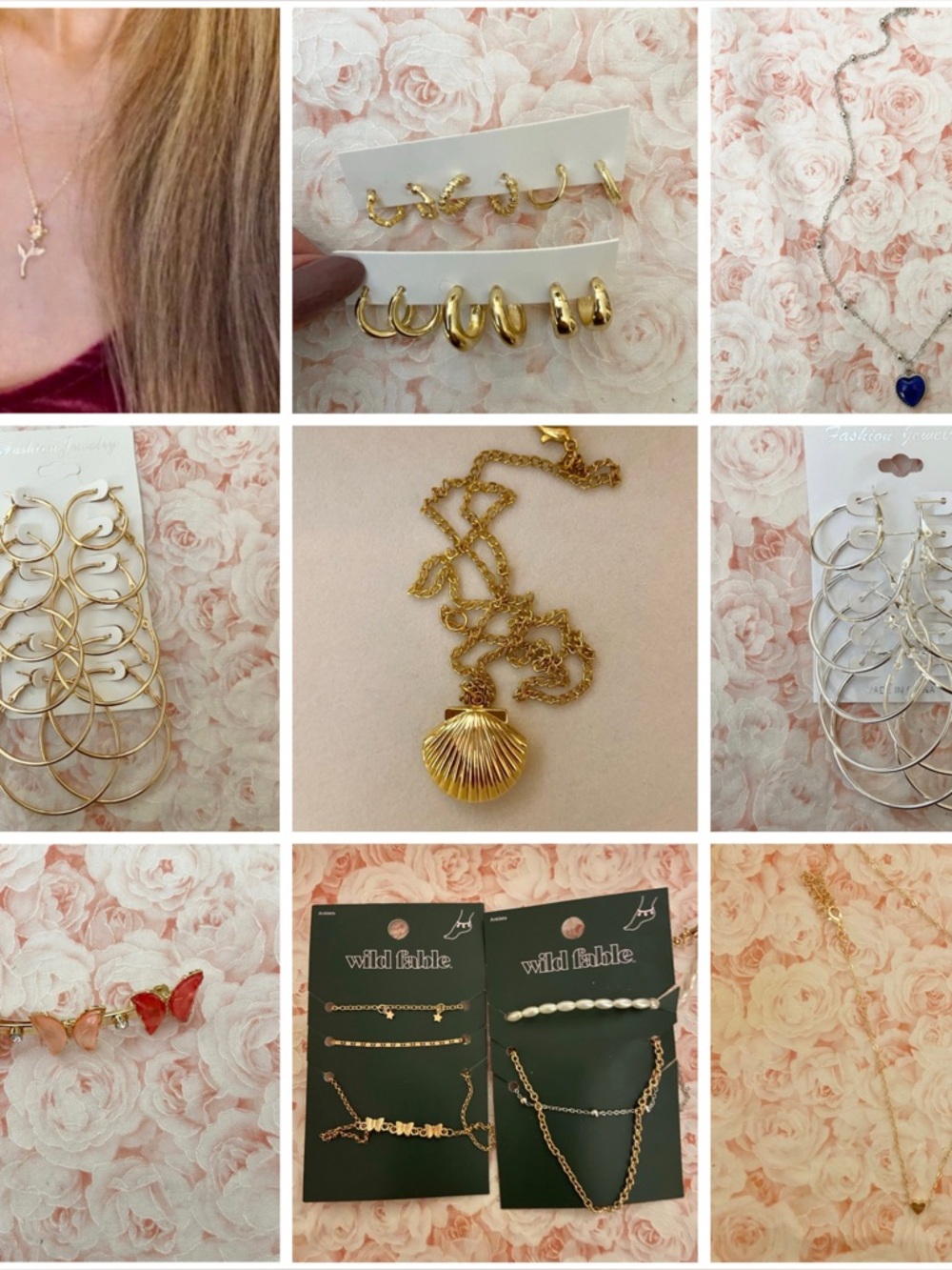 4 Necklaces. 1 Barrette. 42 Pairs of Earrings. (89 items total)